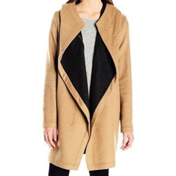 Vince Camuto Jackets & Blazers - Vince Camuto Women's Cascading Wool Coat Camel L